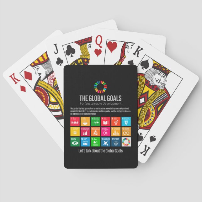 Baralho Objetivos globais da ONU DG 2030 (Verso)