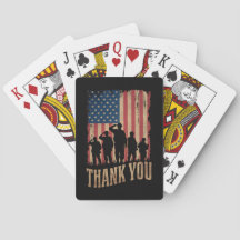 Obrigado Dia dos Veteranos Bandeira Americana Vint