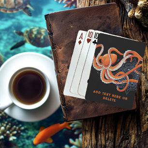 Baralho Octopus Orange Mandala Blue