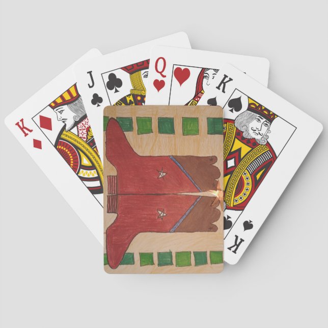 Baralho 'Ode para Bakersfield jogar cartas (Verso)