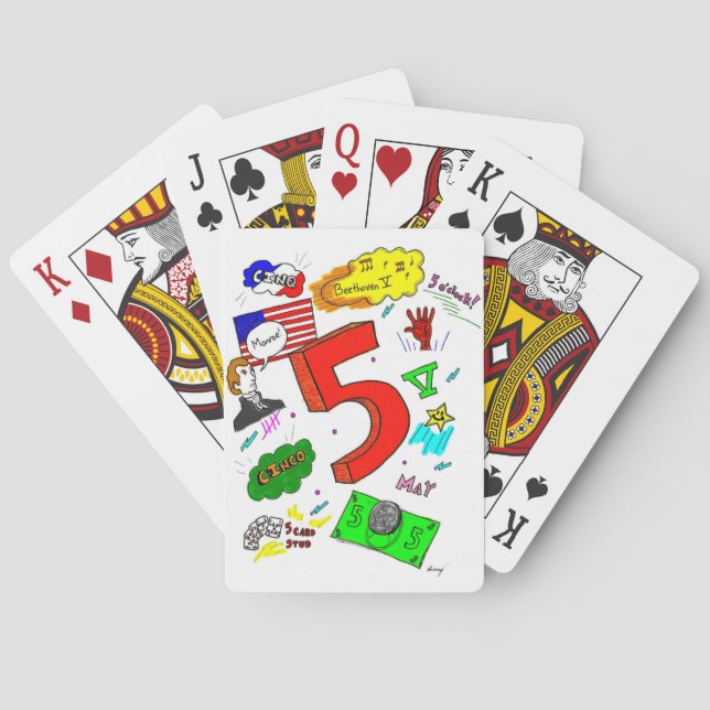 Baralho Ode para cinco placas de jogo (Verso)