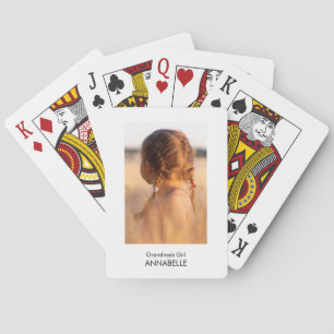 Baralho Oferta de fotos da vovó Personalizar sem filtro
