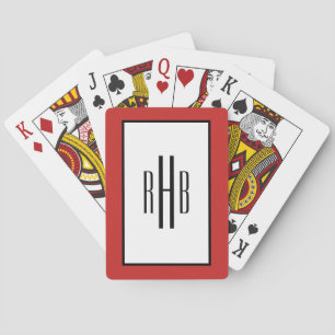 Baralho Oferta de pôquer de cartões de jogar monogramas