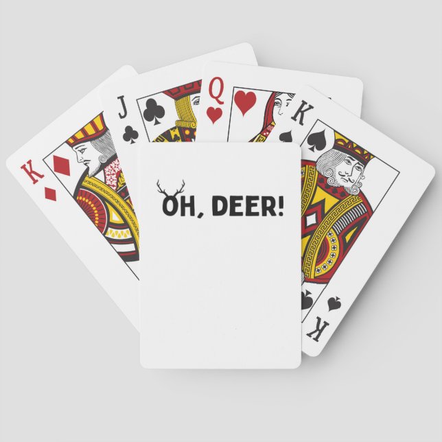 Baralho Oh Deer Estética Simples  (Verso)