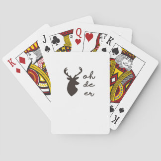 Baralho Oh Deer Estilo Gráfico Moderno