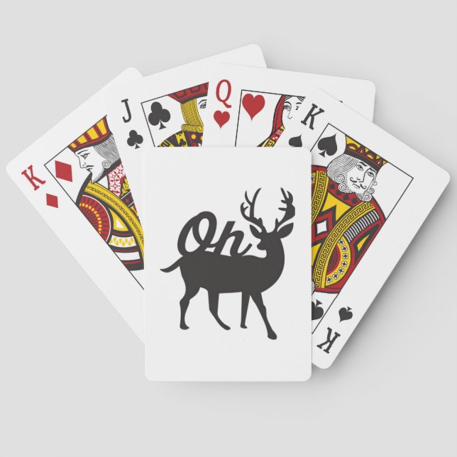 Baralho Oh Deer Vibração Clássica Retro (Verso)