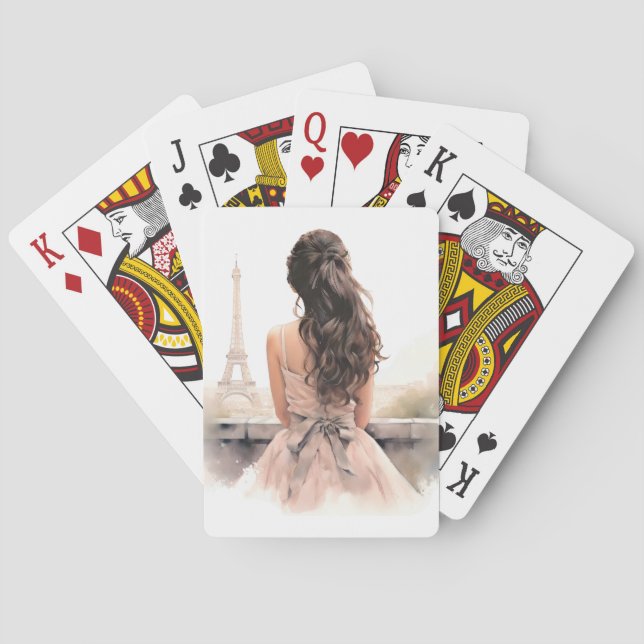 Baralho Olá de Paris Cartas de Poker (Verso)