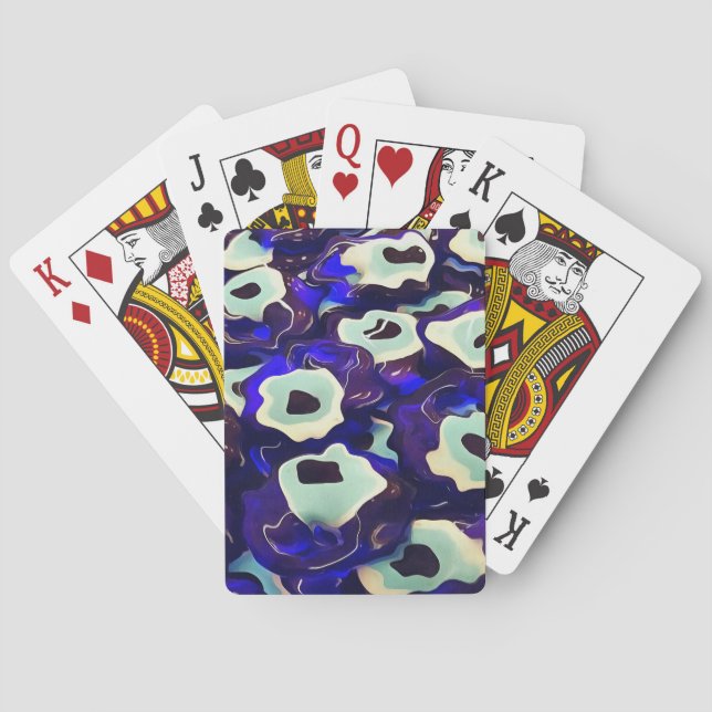 Baralho Olhos Turcos Boncuk Formaram Arte Bizarra Amuleta (Verso)