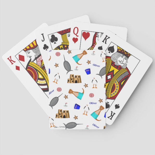 Baralho Oliver The Otter Summer Beach Vacntern (Verso)