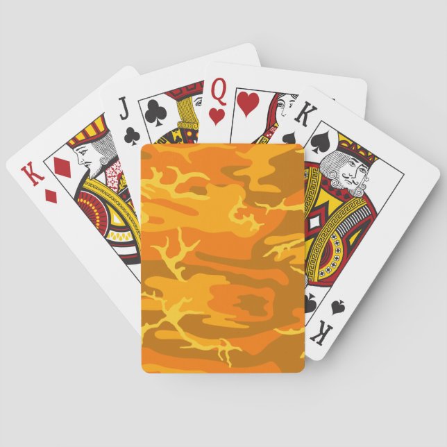 Baralho Orange Camo (Verso)