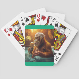 Baralho Orangutan Na Piscina Com Cone Sorvete