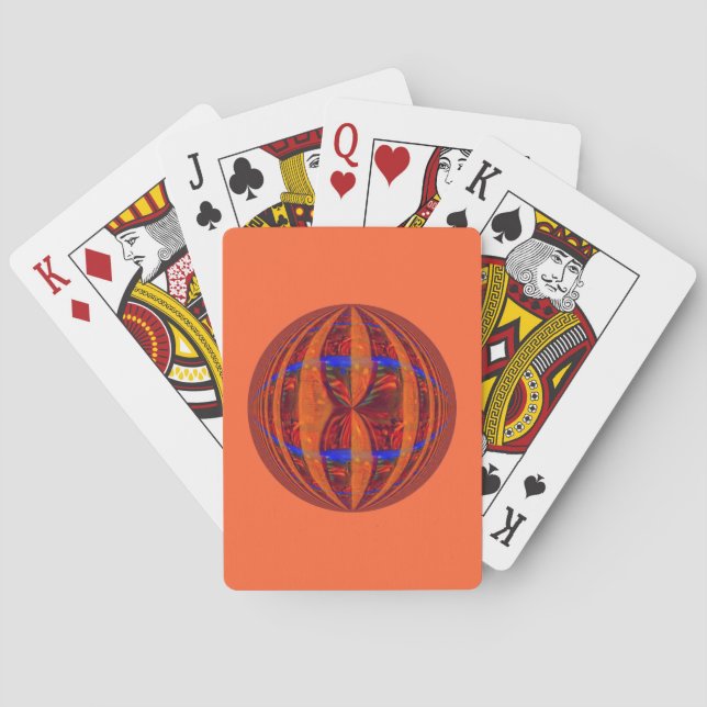 Baralho Orb Red Placas laranja (Verso)