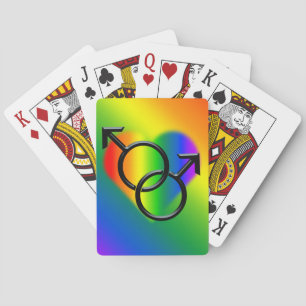 Baralho Orgulho gay Tocando Cartões Cartões de Jogo do Arc