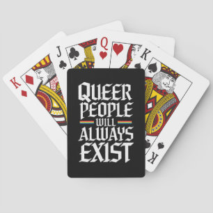 Baralho Orgulho Queer Pessoas Queer Sempre Existirão