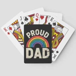 Baralho Orgulhoso Pai LGBTQ Orgulho Gay Aliado LGBTQ Dia d