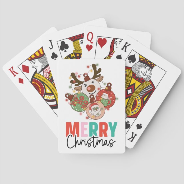 Baralho Ornamentos bonitos - Feliz Natal (Verso)