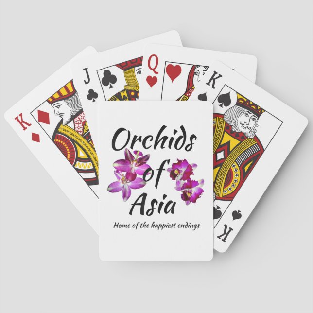 Baralho Orquídeas da Ásia (Verso)