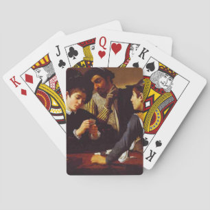 Baralho Os Cardsharps por cartões de jogo de Caravaggio