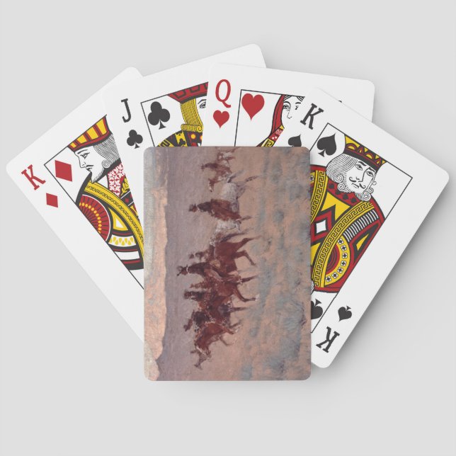 Baralho Os Cowpunchers (w/c no papel) (Verso)