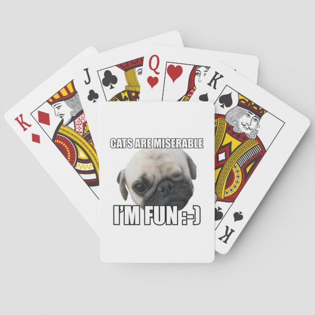 BARALHO OS GATOS SÃO MISERÁVEIS, ESTOU DIVERTIDO:-) MEME (Verso)