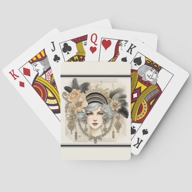 Baralho Os Loucos Anos Vinte Flapper (Verso)