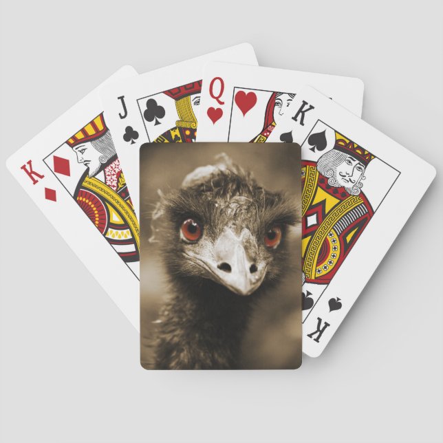 Baralho Ostras Olhar cartas de jogar (Verso)