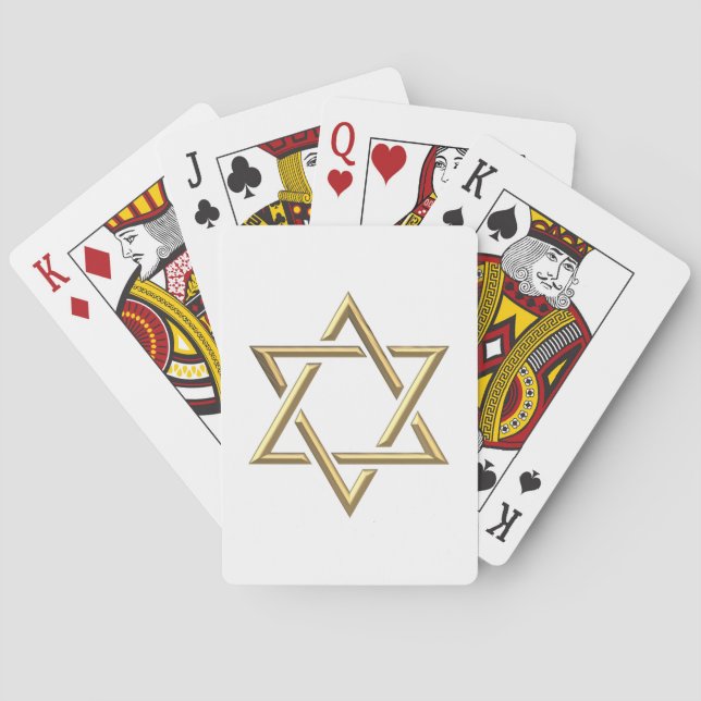 Baralho Ouro Star de David (Verso)