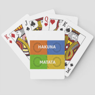 Baralho Ouro Vermelho Azul Verde Matata Hakuna