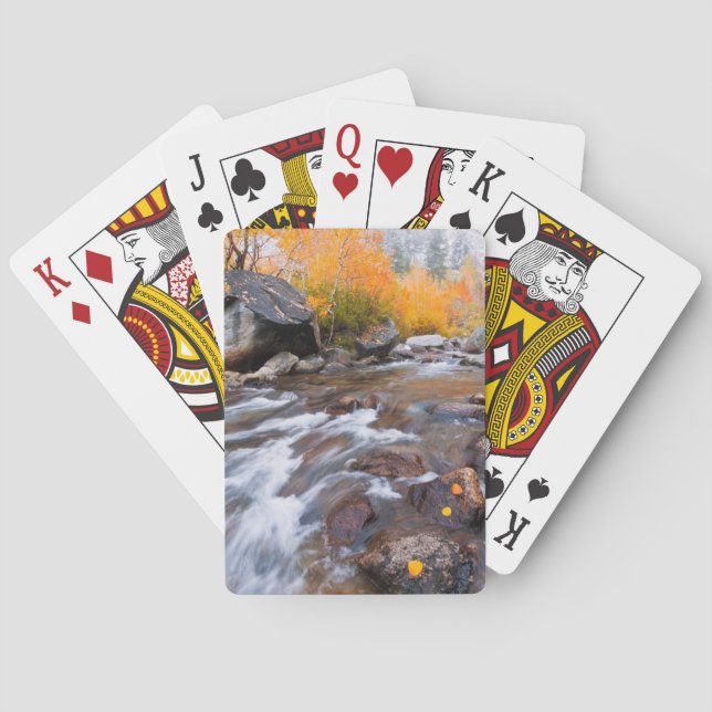 Baralho Outono ao longo do Bishop Creek, CA (Verso)