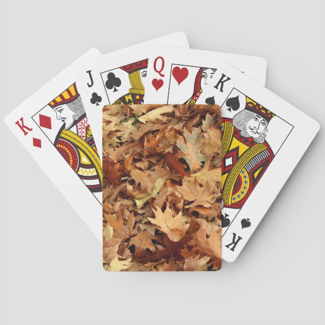 Baralho outono, folhas secas (Verso)