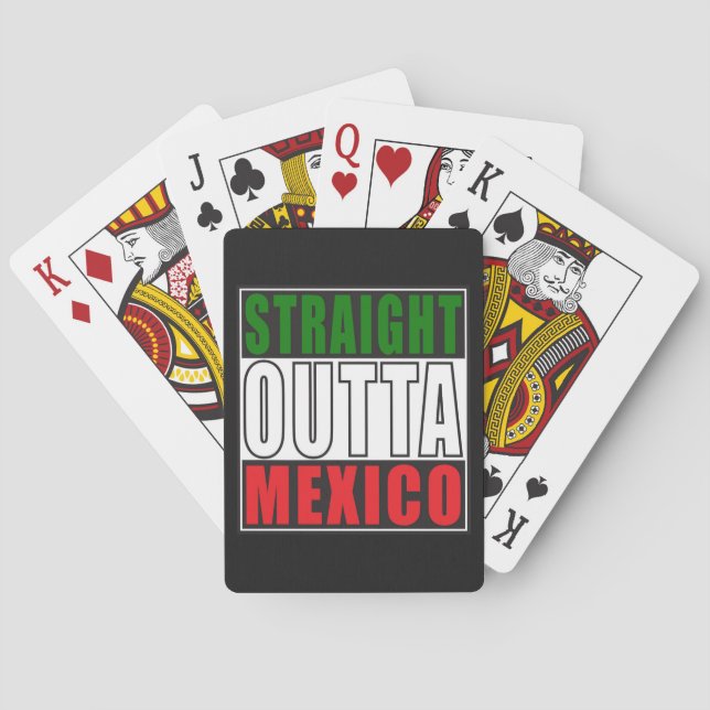 Baralho Outta reto México (Verso)