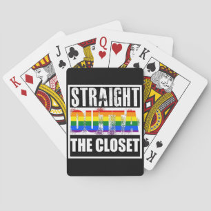 Baralho Outta reto o orgulho gay do armário