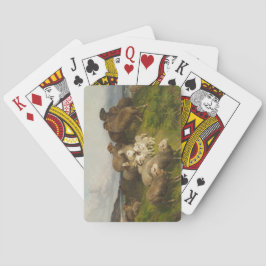 Baralho Ovelha em campo (por August Friedrich Schenck)