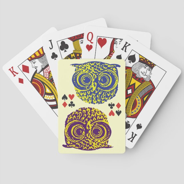 Baralho Owl card player (Verso)