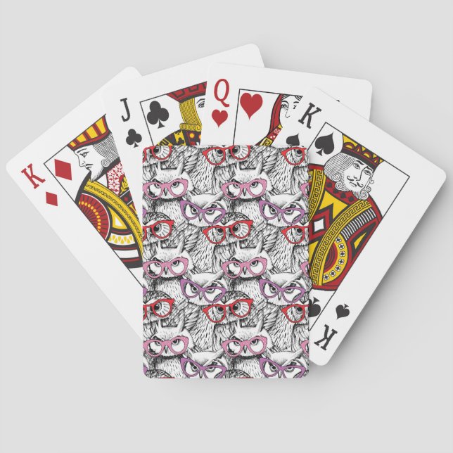 Baralho Owl Eyeglass Pattern (Verso)