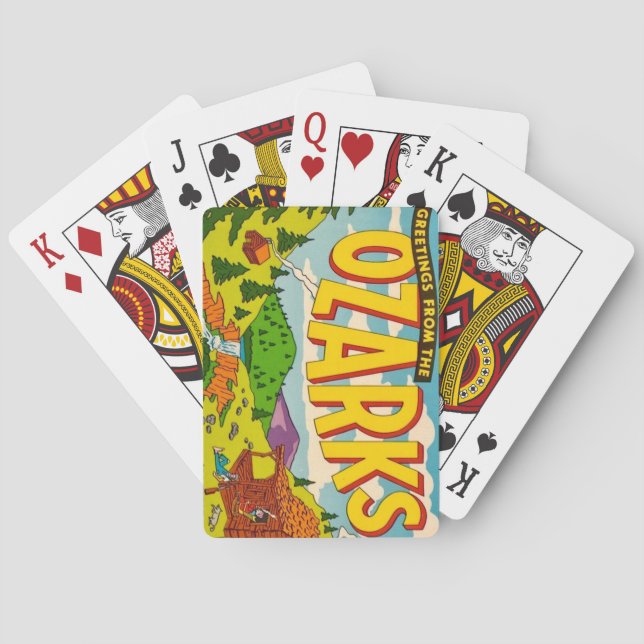 Baralho  Ozarks Greeting Playing Cards (Verso)