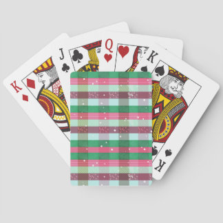 Baralho Padrão Clássico de Stripes de Natal