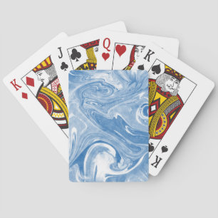 Baralho Padrão Colorido de Arte Marble.