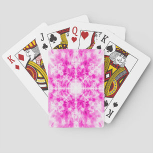 Baralho Padrão colorido de caleidoscópio rosa