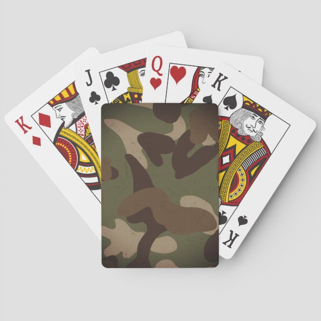 Baralho Padrão de Camuflagem Militar Clássico (Verso)