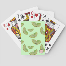Baralho Padrão de Fatia de Kawaii Kiwi