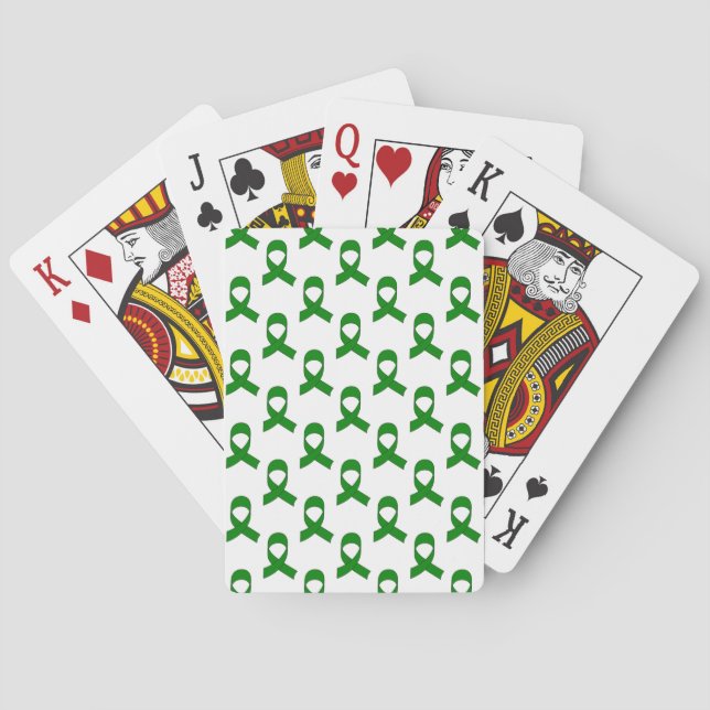 Baralho Padrão de Fita Verde (Verso)