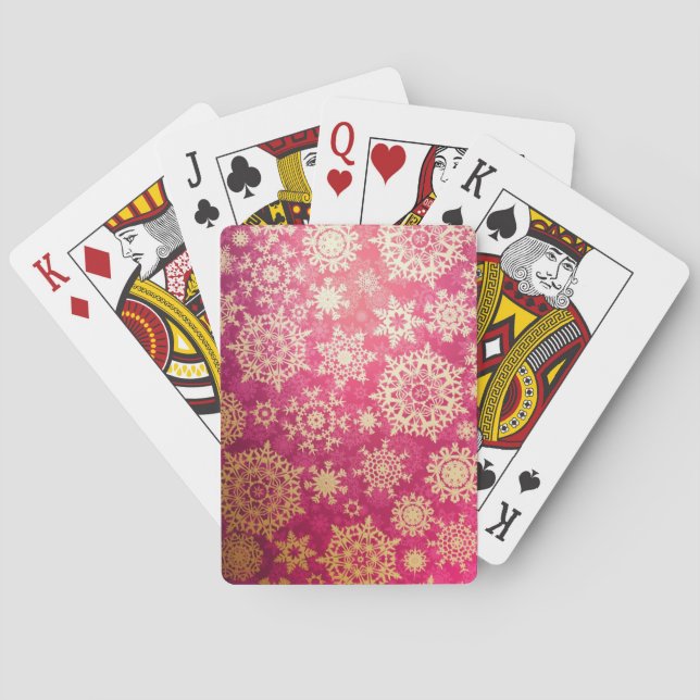 Baralho Padrão de flocos de neve (Verso)