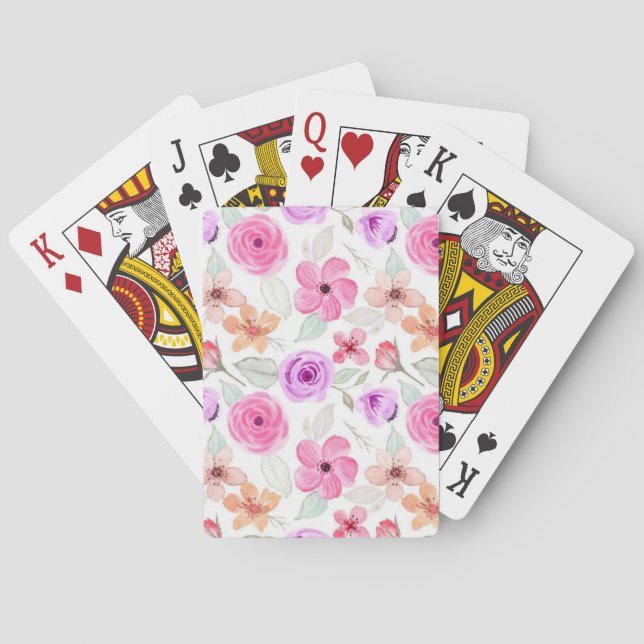 Baralho Padrão de flores (Verso)