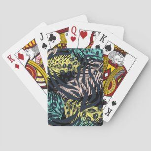 Baralho Padrão de impressão animal