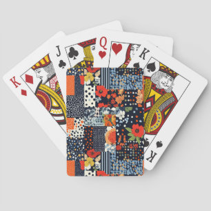 Baralho Padrão de Patchwork Floral da Vintage (3)