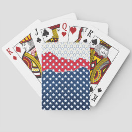 Baralho Padrão de Sinalizador das Estrelas Vermelhas Trend