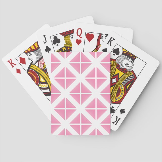 Baralho Padrão de Triângulo de Tendência Rosa (Verso)