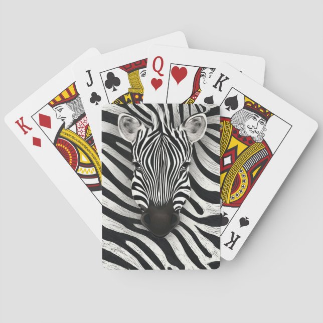 Baralho Padrão de zebra (Verso)