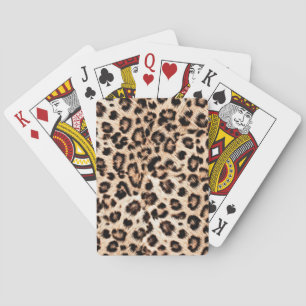 Baralho Padrão Design de Leopardo: Elegância Selvagem.